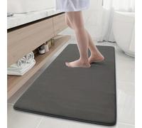 Shein 1 pieza Alfombra de baño de espuma viscoelástica, Alfombra de cocina bohemia antifatiga, Alfombra gruesa absorbente y antideslizante de estilo vintage
