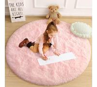 Shein 1 pieza Alfombra redonda de tela de terciopelo, estera de yoga para sala de estar/gimnasio, decoración navideña, colgante para silla giratoria, cojín