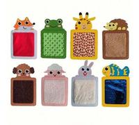 Shein 1 pieza Alfombra sensorial de peluche con textura y reconocimiento de color animal, proporciona una variedad de conjuntos de exploración de percepción