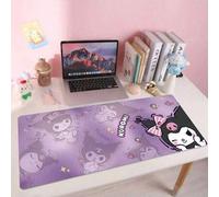 Shein 1 pieza Alfombrilla de ratón extra grande con diseño de Hello Kitty Kuromi - Alfombrilla de mesa Cinnamoroll adorable, vibrante, duradera y ergonómica