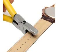 Shein 1 Pieza Alicate Perforador De Agujeros Para Correa De Reloj De Acero Al Carbono - Herramienta De Perforación Amarilla De 2.0 Mm, Sin Necesidad De Ensa