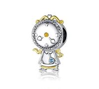 Shein 1 Pieza Amuleto De Abalorio De Cuenta Mágica De La Serie De Cuentos De Hadas De Plata De Ley S925 Para Mujeres, Hacer Joyas Finas Para Pulseras Y Coll