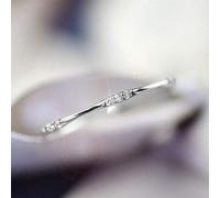 Shein 1 pieza Anillo clásico con circonita cúbica para mujer para boda, compromiso, fiesta, joyería, regalo del Día de San Valentín