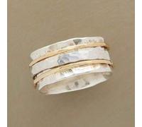 Shein 1 pieza Anillo de banda ancha chapado en plata elegante para mujer, símbolo de nobleza y belleza, que combina con atuendos casuales y de fiesta, regal