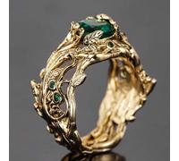 Shein 1 pieza Anillo de circonita cúbica hermoso, adecuado para que las mujeres lo usen, adecuado para boda, compromiso, fiesta de aniversario, regalo del D