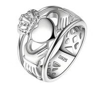 Shein 1 pieza Anillo de Plata de Ley S925 - Anillo de Boda Celta , Anillo de pareja de Amor Eterno, Anillo de Lealtad, Perfecto para expresar Amor, Día de S