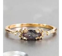 Shein 1 pieza Anillo hermoso de circonita cúbica, adecuado para que las mujeres lo usen, adecuado para bodas, compromisos, fiestas de aniversario, regalo de