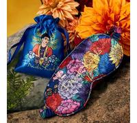 Shein 1 pieza Antifaz para los ojos con estampado floral, hecho de tela de satén suave con alta opacidad, diseño lujoso y de moda