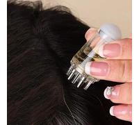 Shein 1 pieza Aplicador de cuero cabelludo, Aplicador de bola de aceite esencial, Peine de masaje, Aplicador de líquido de tratamiento capilar y aceite calm