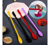 Shein 1 pieza Aplicador de sello de cera de silicona de doble cabezal con paleta multifuncional mezcladora, raspador de silicona resistente al calor para la