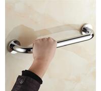 Shein 1 pieza Apoyabrazos de baño de acero inoxidable para personas mayores, agarradera de baño sin barreras, manija de inodoro antideslizante para discapac