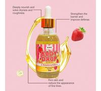 Shein 1 pieza Aromaterapia sin fuego, Aceite corporal de masaje con aroma a fresa, melocotón y coco, Aceite corporal con fragancia de fruta dulce que hidrat