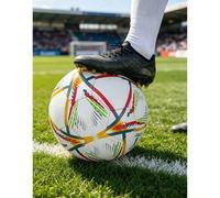 Shein 1 pieza Balón de fútbol de deportes al aire libre tamaño 5, adecuado para playa, césped, concreto, lugares interiores y exteriores, entrenamiento de e