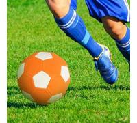 Shein 1 pieza Balón de fútbol mágico naranja de tamaño oficial 4.5, para entrenamiento de adultos y jóvenes al aire libre, estable y adecuado para cancha, p