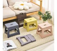 Shein 1 pieza/ Banco plegable, plástico ligero y resistente, taburete plegable ajustable, adecuado para el hogar, la cocina, el baño, el dormitorio, silla d