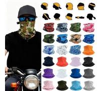 Shein 1 pieza Banda para la cabeza, braga para el cuello y máscara facial versátil y unisex para motociclistas, altamente elástica y cómoda, a prueba de vie