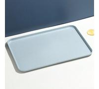 Shein 1 Pieza Bandeja de plástico rectangular, tamaño pequeño (6"X9"), para restaurante, jardín de infantes, uso doméstico, taza, té, comida, parrilla, uten