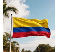 Shein 1 pieza Bandera nacional de Colombia de 90x150CM/3x5 pies, gran bandera de Colombia - Diseño de doble cara, adecuada para decoración de fiesta de Colo