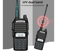 Shein 1 pieza Baofeng USB UV-82 2000mAh Dual PTT Walkie Talkie Estación Radio portátil de dos vías VHF UHF Ham CB Radio Estación UV82 Caza Transceptor