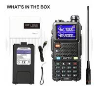 Shein 1 pieza Baofeng UV-5R mejorado de 10 W con 999 canales, 2500 mAh, multifrecuencia de mano Walkie Talkie para senderismo y montañismo