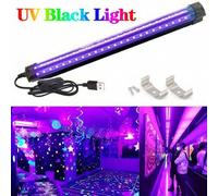 Shein 1 pieza Barra de luz negra ultravioleta UV, 12.6in/32cm, luz negra LED, adecuada para tapices fluorescentes, carteles, pintura corporal, barra de luz
