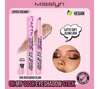 Shein 1 pieza Barra de Sombra de Ojos OH MY GOSH, Impermeable Brillante Sedosa Mezclable, Acabado Metálico Transparente de Alto Pigmento con Brillo, Textura