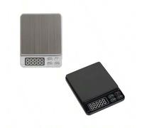 Shein 1 pieza Báscula digital multiusos para cocina y alimentos, pequeña báscula de cocina de acero inoxidable para café, báscula de cocina tipo libra de 3k