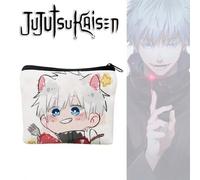 Shein 1 pieza Billetera miniatura personalizada con diseño de personaje de anime Gojo, bolsa para cambio de patrón de dibujos animados linda y de alta belle