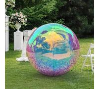 Shein 1 pieza Bola gigante de 32 pulgadas colorida 4D, adecuada para boda, Diwali, compromiso, Año Nuevo, Día de San Valentín, fiesta de cumpleaños, anivers