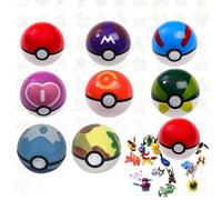 Shein 1 pieza Bola Pokémon, Bolas Maestras Pokémon, Figuras de mascotas, Juguetes Pokémon, Figuras de caja ciega, Regalos sorpresa de anime, Regalos pequeño