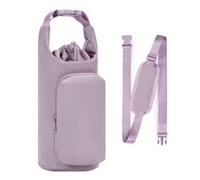 Shein 1 pieza Bolsa aislada para botella de agua con cordón - Bolsillo para teléfono celular, correa para el hombro ajustable y diseño de múltiples comparti
