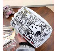 Shein 1 pieza Bolsa de almacenamiento con temática de Snoopy, adecuada para organizar artículos pequeños durante el estudio diario y el transporte, se puede