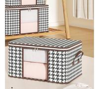 Shein 1 pieza Bolsa de almacenamiento de edredón con ventana transparente, organizador para mudanzas y embalaje del hogar, decoración festival, decoración d