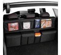 Shein 1 pieza Bolsa de almacenamiento para baúl de carro, organizador para asiento trasero de tela Oxford, multiusos, red de almacenamiento para SUV, acceso