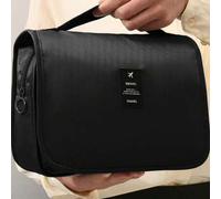 Shein 1 pieza Bolsa de aseo con colgador, hecha de poliéster, a prueba de humedad, duradera y resistente al desgarro. Diseño compacto y ligero que ocupa poc