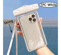 Shein 1 pieza Bolsa impermeable y luminosa para teléfono, bolsa impermeable para teléfono, bolsa para teléfono con correa para el cuello para nadar, bolsa p