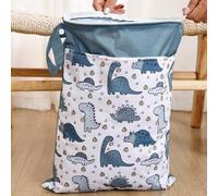 Shein 1 PIEZA Bolsa reutilizable impermeable, bolsa húmeda y seca para pañales de tela de bebé y partes de la bomba de extracción de leche, con dos bolsillo