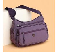 Shein 1 pieza Bolso bandolera de gran capacidad de nailon de color liso con múltiples bolsillos, correa ajustable/desmontable, adecuado para estudiantes, jó