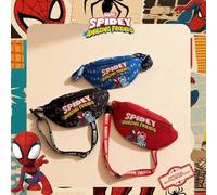 Shein 1 pieza Bolso bandolera tipo riñonera con estampado oficial de Spider-Man de Marvel, bolso cruzado casual para niños, bolso ligero ajustable para el p