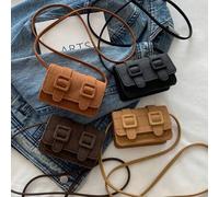 Shein 1 pieza Bolso cuadrado mini de mujer con acabado escarcha y textura, estilo sobre rojo, ligero y casual, de tela cómoda, adecuado para uso diario, oci