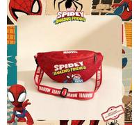 Shein 1 pieza Bolso de cintura con estampado de Spider-Man con licencia oficial de Marvel, bolso bandolera multifuncional, bolso cruzado casual para niños,