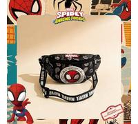Shein 1 pieza Bolso de cintura con estampado de Spider-Man con licencia oficial de Marvel, bolso bandolera multifuncional, bolso cruzado casual para niños,