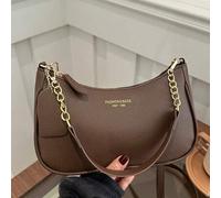 Shein 1 pieza Bolso de hombro de cuero PU de unicolor. Es un bolso de gran capacidad simple y elegante, un bolso de mensajero para ir a la oficina, así como