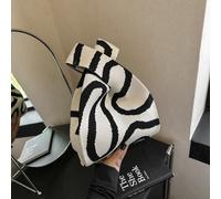 Shein 1 pieza Bolso de playa tejido a ganchillo con diseño geométrico, adecuado para vacaciones, mini bolso de ganchillo, bolso de playa llamativo, esencial