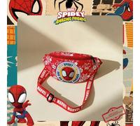 Shein 1 pieza Bolso riñonera con estampado de Spider-Man con licencia oficial de Marvel, bolso bandolera multifuncional, bolso cruzado casual para niños, bo