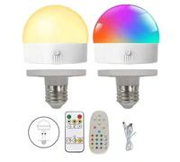 Shein 1 pieza Bombilla LED recargable por USB, puerto de carga Tipo-C, bombilla LED portátil para exteriores, bombilla LED móvil para mercado nocturno, camp