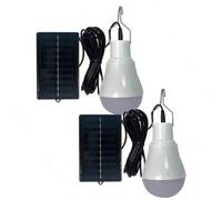 Shein 1 pieza - Bombillas solares para interiores de casa y gallinero, lámparas solares impermeables para acampar en tienda de campaña, luces solares LED re