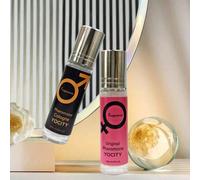 Shein 1 pieza Botella de aceite esencial roll-on de 10ml, unisex, con aromas de rosa, lavanda, sándalo y almizcle, apta para uso diario y citas, un regalo i