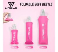 Shein 1 pieza Botella de agua plegable de silicona TPU de 150ml/250ml/500ml con boquilla suave, apta para ciclismo, camping, senderismo, correr y otras acti