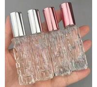 Shein 1 pieza Botella de spray recargable de cristal transparente de 10 ml con atomizador , tapa y contenedor para almacenar cosméticos, fragancias, aromate
